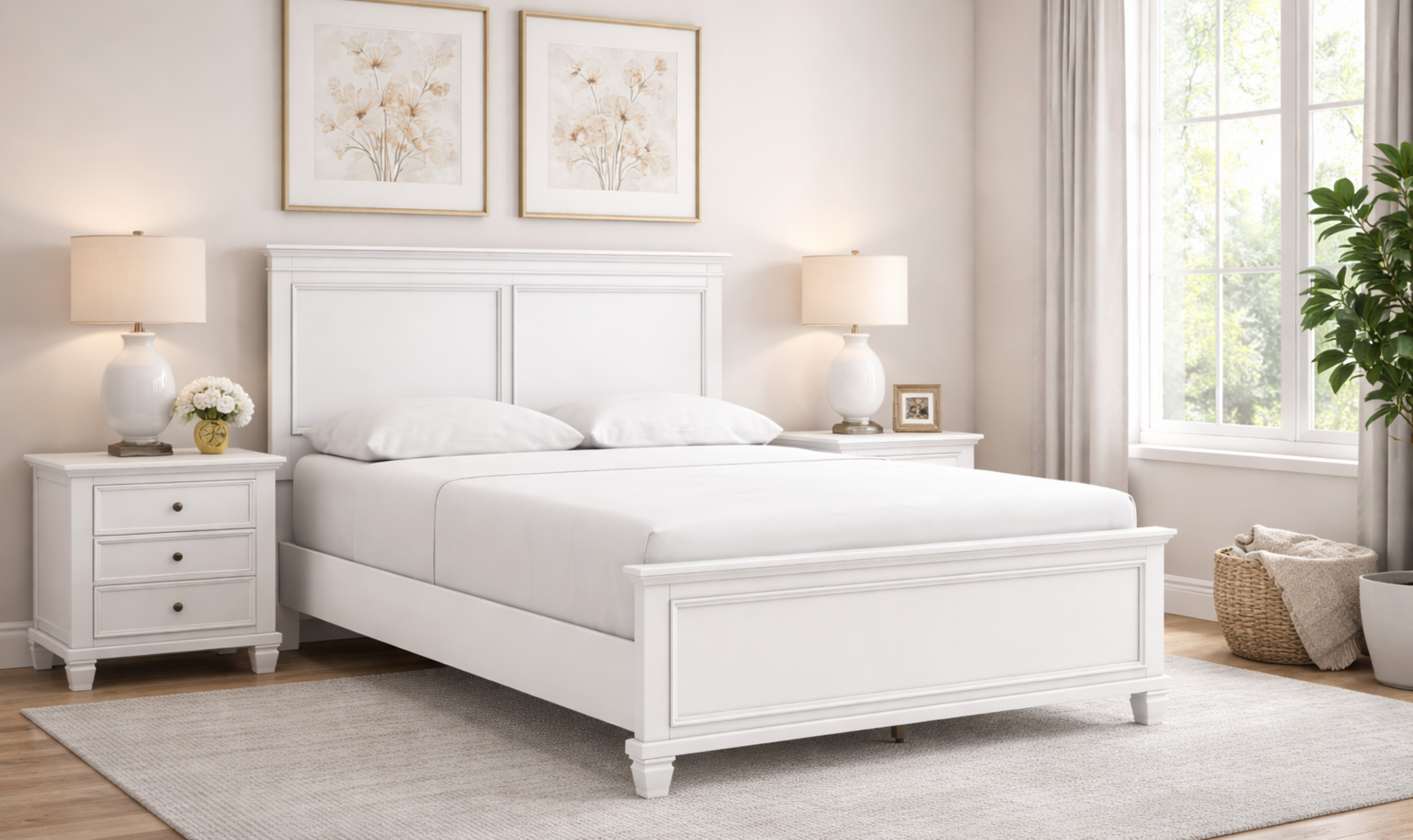 Modern Heritage Fortman 5-Piece Wooden Queen Bedroom Set-Jennifer Furniture