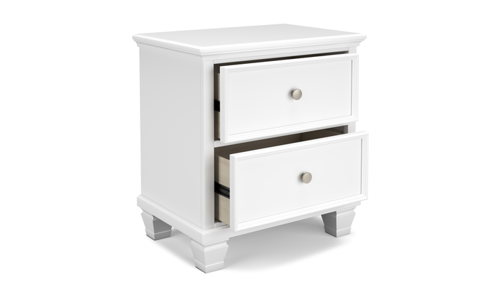 Modern Heritage Fortman Two Drawer Night Stand-Jennifer Furniture