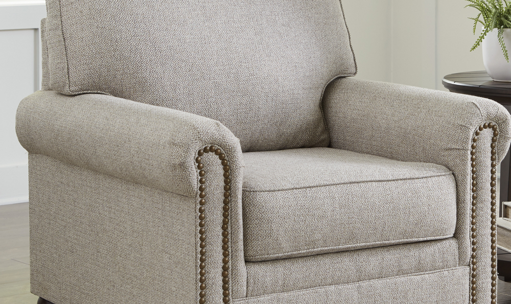 Modern Heritage Gaelon Dune Chair With Nailhead Trim-jennifer Furniture