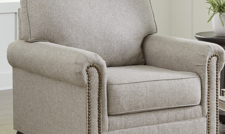 Modern Heritage Gaelon Dune Chair With Nailhead Trim-jennifer Furniture