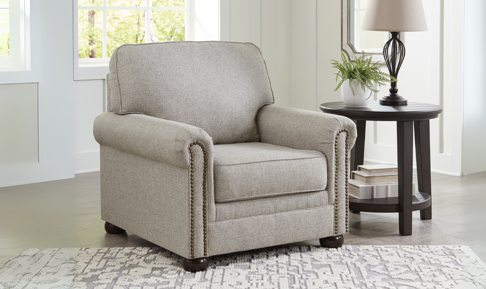 Modern Heritage Gaelon Dune Chair With Nailhead Trim-jennifer Furniture