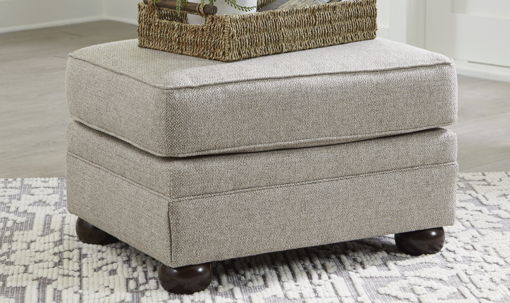 Modern Heritage Gaelon Dune Ottoman-Jennifer Furniture