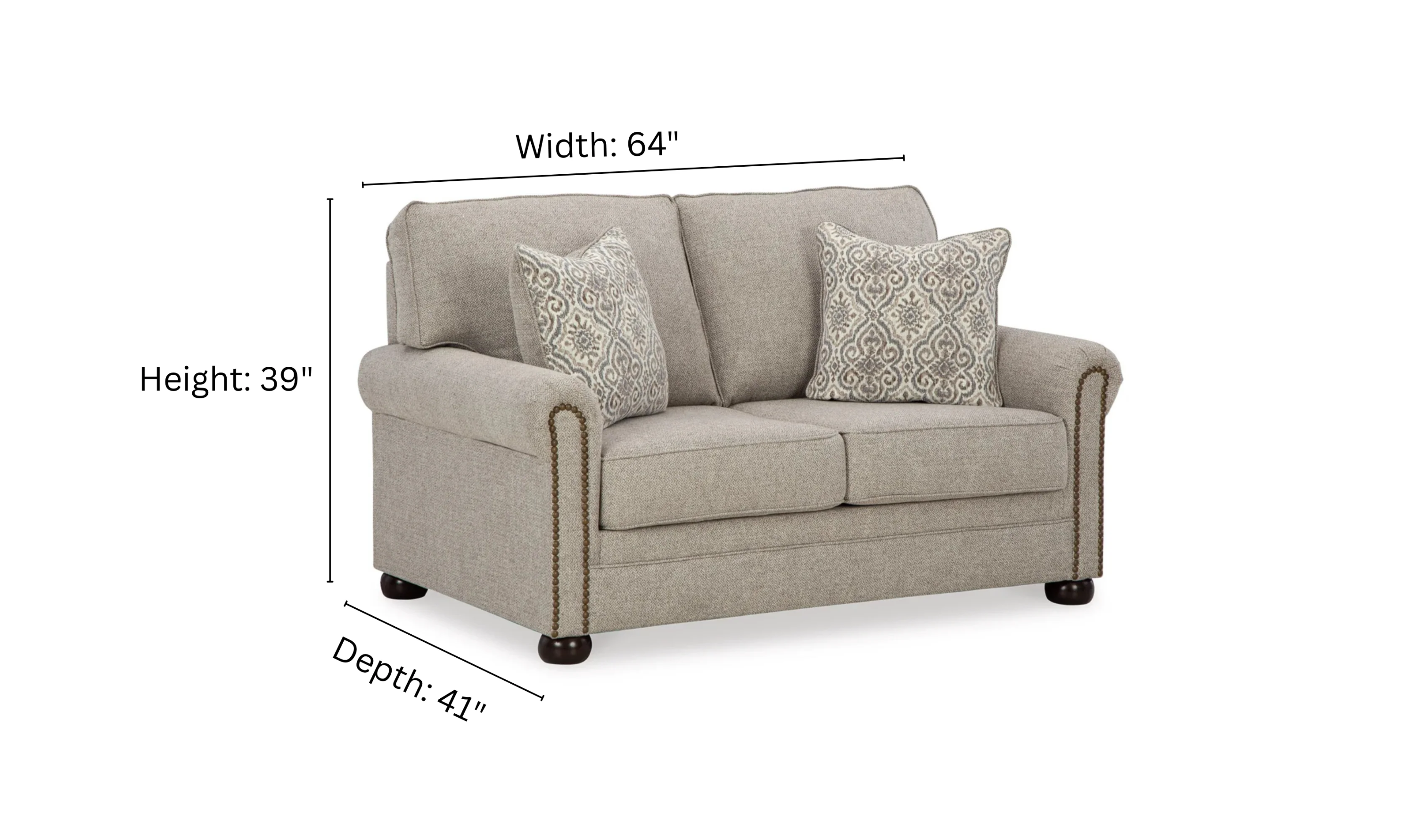 Modern Heritage Gaelon Fabric Living Room Set