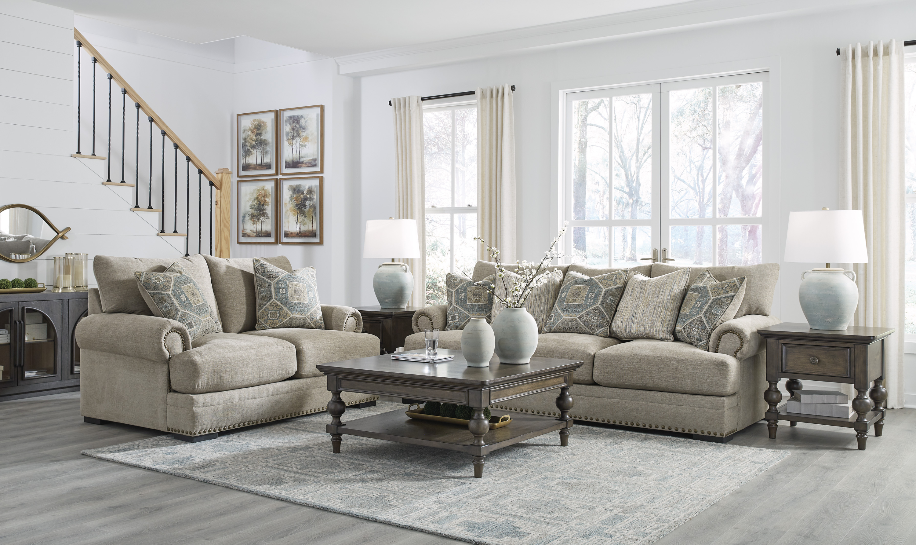 Modern Heritage Galemore Fabric Living Room Set-Jennifer Furniture