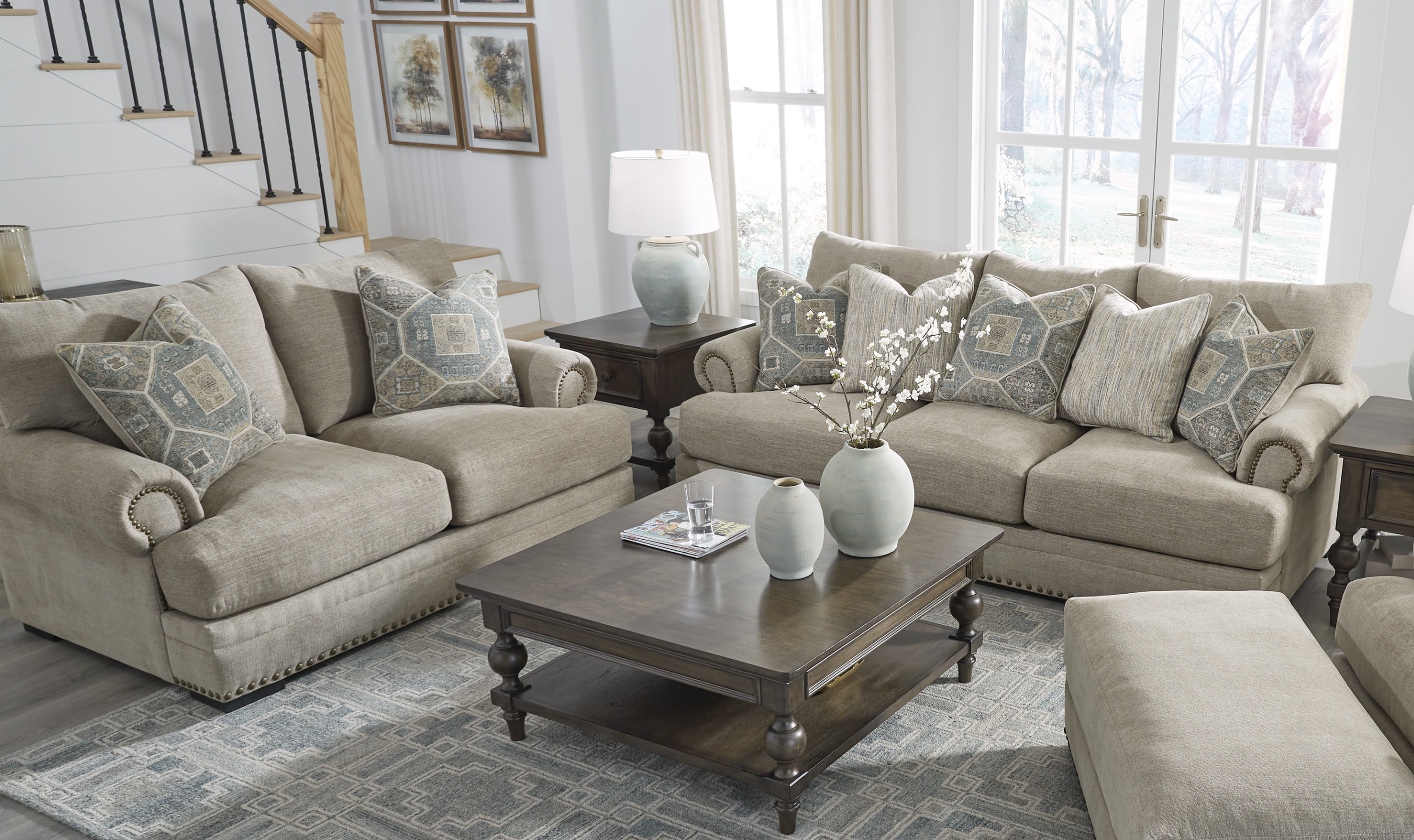 Modern Heritage Galemore Fabric Living Room Set-Jennifer Furniture