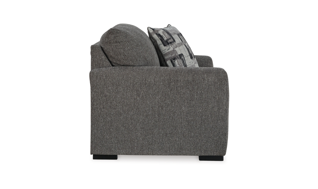 Modern Heritage Gardiner Pewter Fabric Chair and a Half