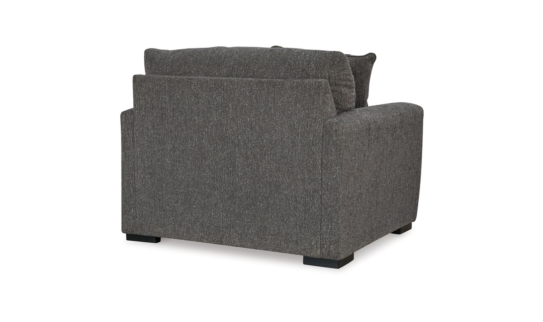 Modern Heritage Gardiner Pewter Fabric Chair and a Half