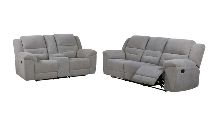 Modern Heritage Gilson Chenille 2-piece Reclining Sofa Set-Jennifer Furniture