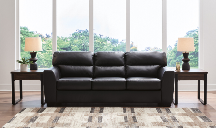 Modern Heritage Glennbre Faux Leather Sofa-Jennnifer Furniture