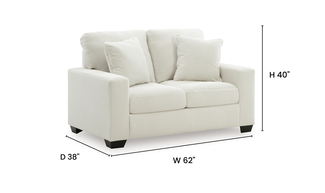 Modern Heritage Greenbriar Fabric Loveseat