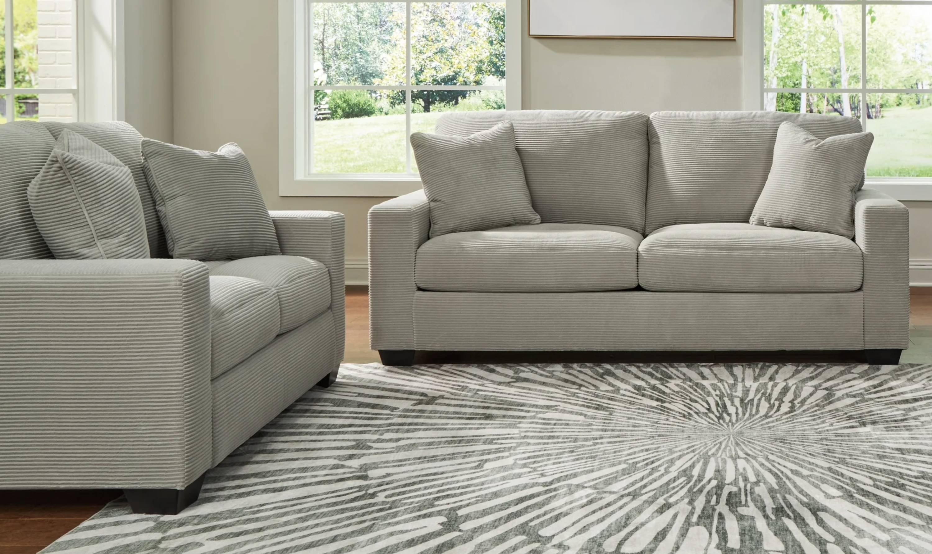 Modern Heritage Greenbriar Fabric Living Room Set