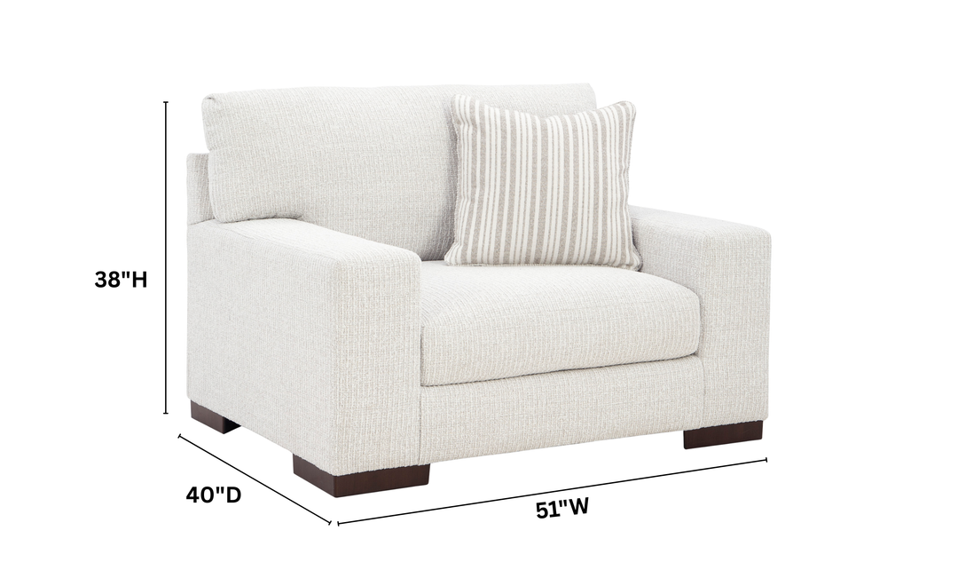 Modern Heritage Hartside Polyester Upholstered Living Room Set-Jennifer Furniture