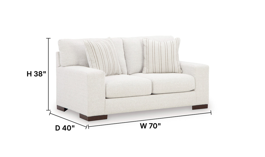 Modern Heritage Hartside Polyester Upholstered Loveseat-Jennifer Furniture