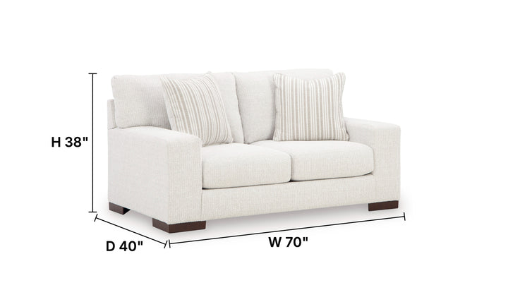 Modern Heritage Hartside Polyester Upholstered Loveseat-Jennifer Furniture
