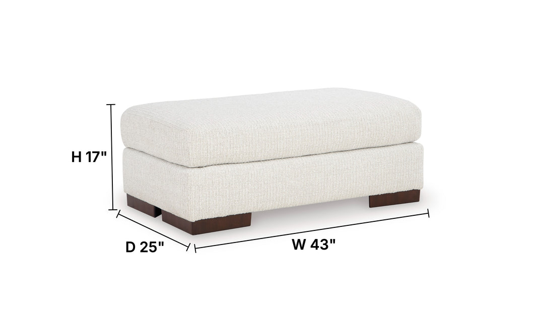 Modern Heritage Hartside Polyester Upholstered Ottoman-Jennifer Furniture