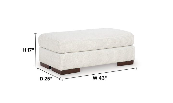 Modern Heritage Hartside Polyester Upholstered Ottoman-Jennifer Furniture