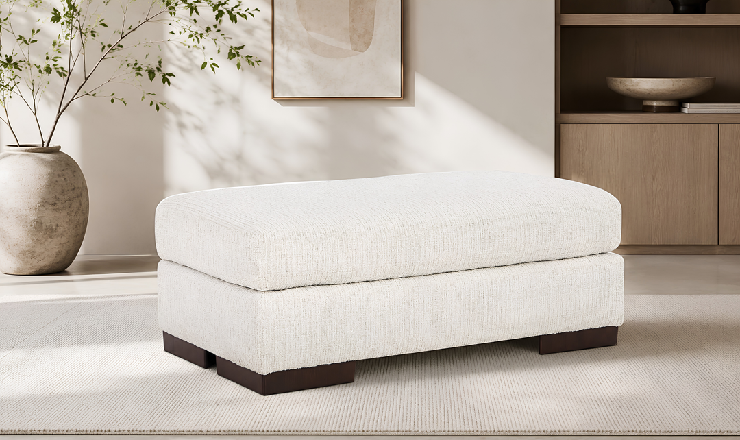 Modern Heritage Hartside Polyester Upholstered Ottoman-Jennifer Furniture