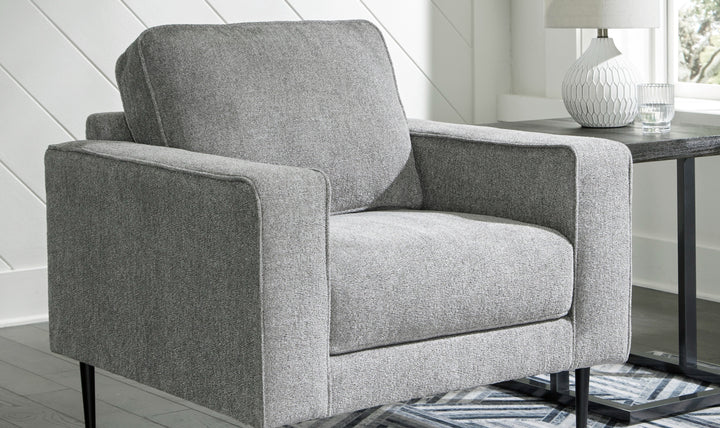Modern Heritage Hazela Fabric Upholstered Chair with Track Arms-Jennifer Furniture