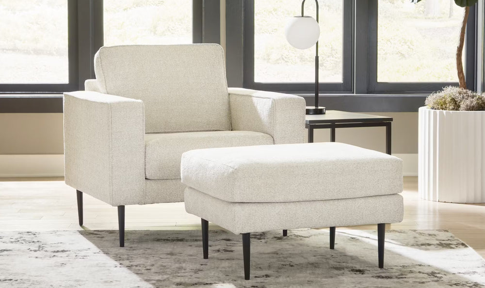 Modern Heritage Hazela Fabric Upholstered Ottoman-Jennifer Furniture