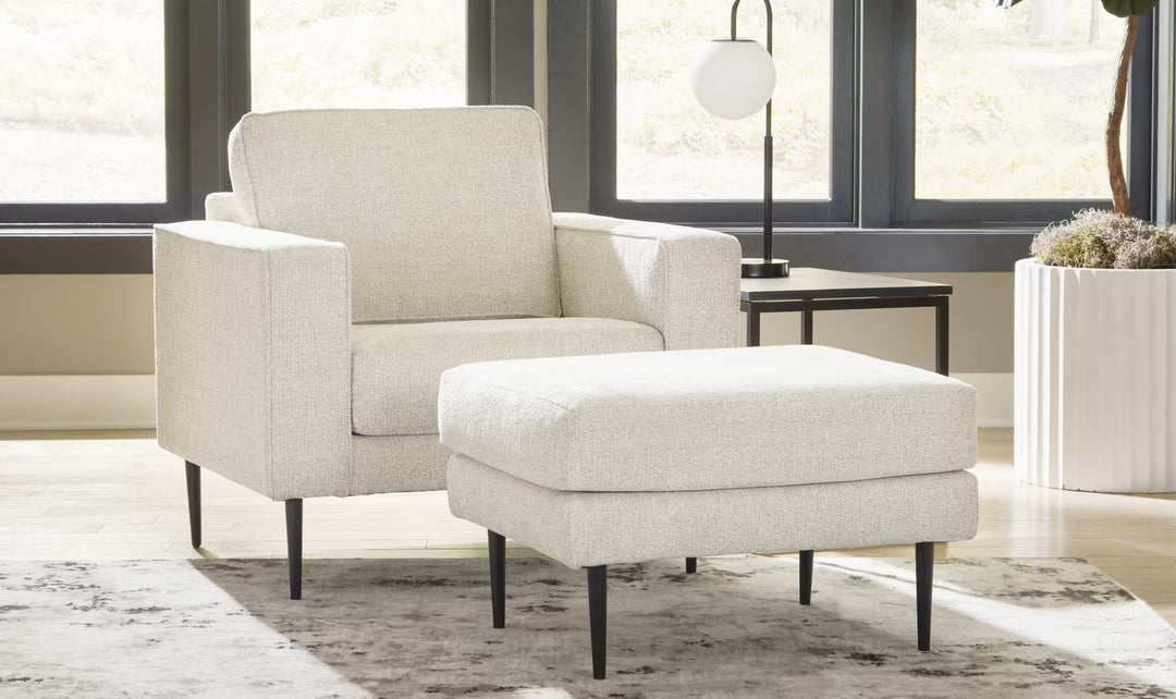 Modern Heritage Hazela Fabric Upholstered Ottoman-Jennifer Furniture