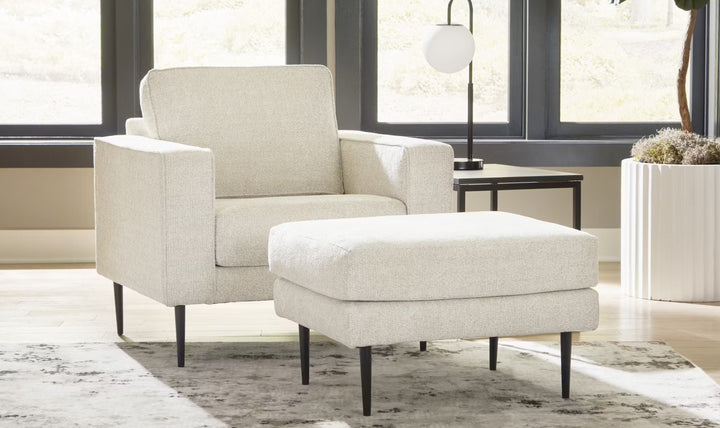 Modern Heritage Hazela Fabric Upholstered Ottoman-Jennifer Furniture