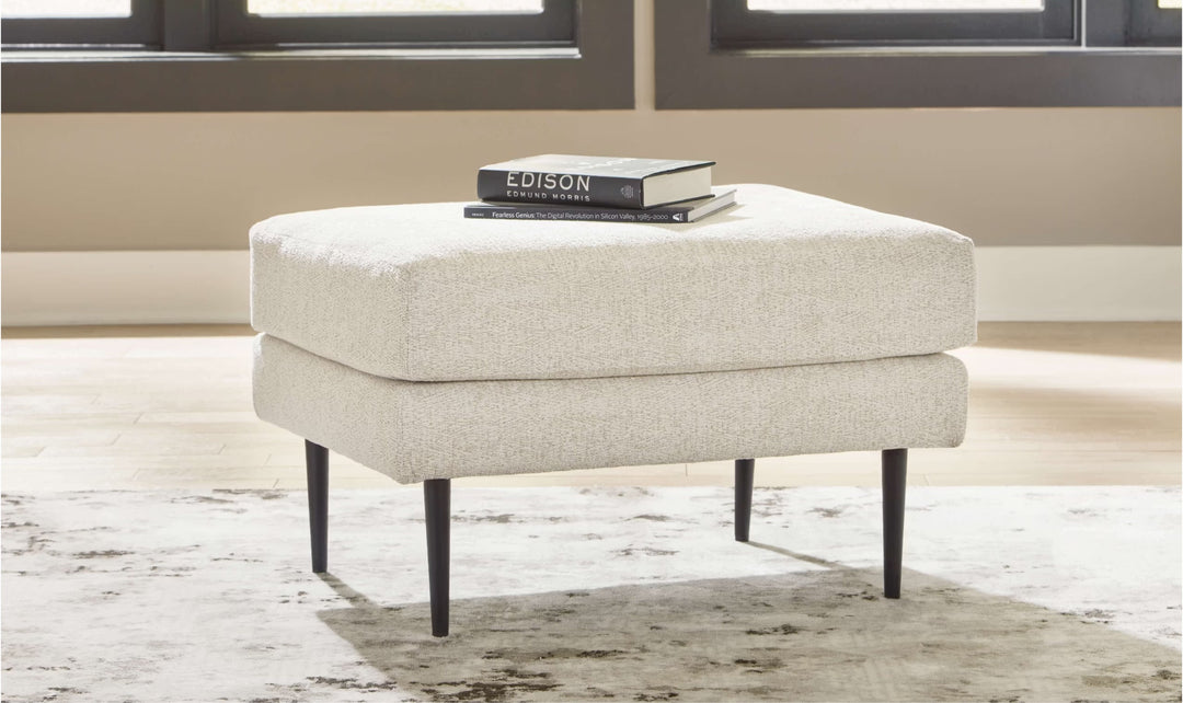 Modern Heritage Hazela Fabric Upholstered Ottoman- Jennifer Furniture