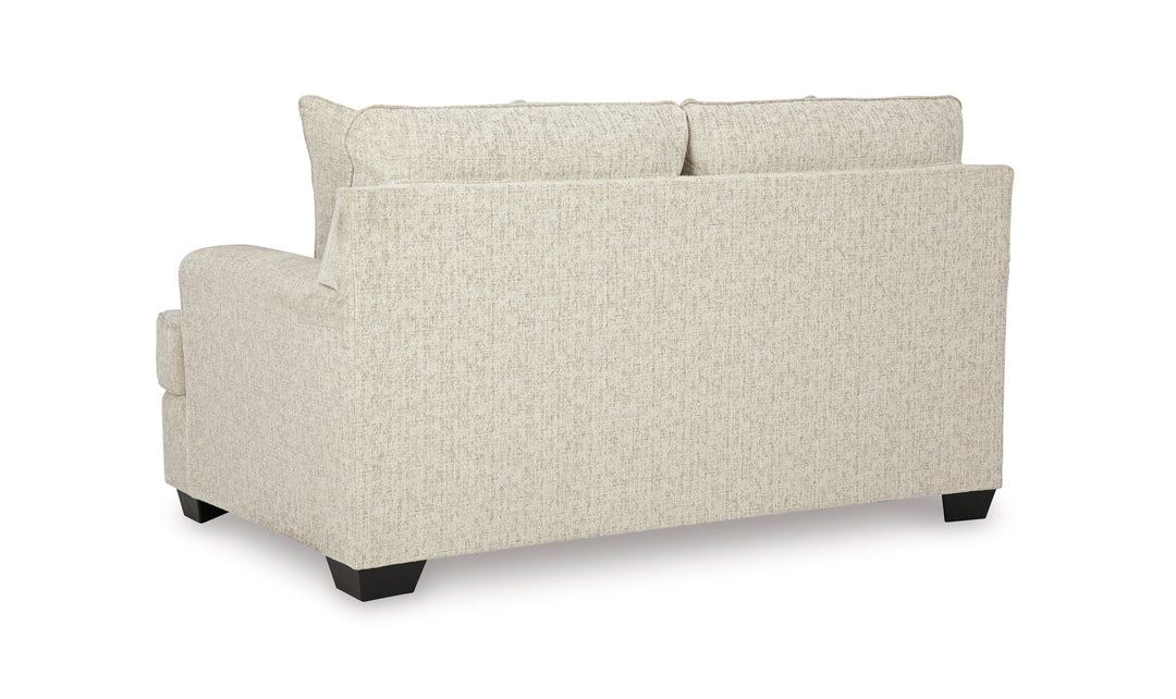 Modern Heritage Heartcort 2-Seater Fabric Loveseat with 2 Pillows-Jennifer Furniture