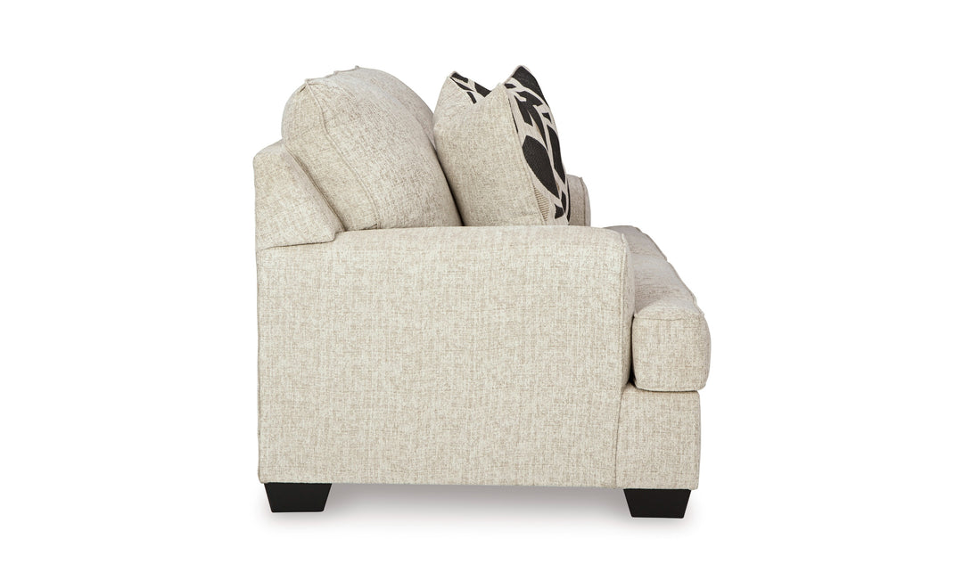 Modern Heritage Heartcort 2-Seater Fabric Loveseat with 2 Pillows-Jennifer Furniture