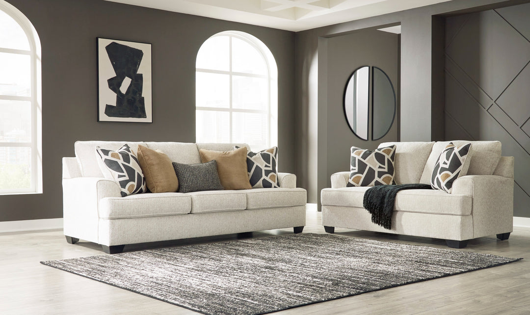 Modern Heritage Heartcort 3-Seater Fabric Sofa With 5 Pillows and Track Arms-Jennifer Furniture