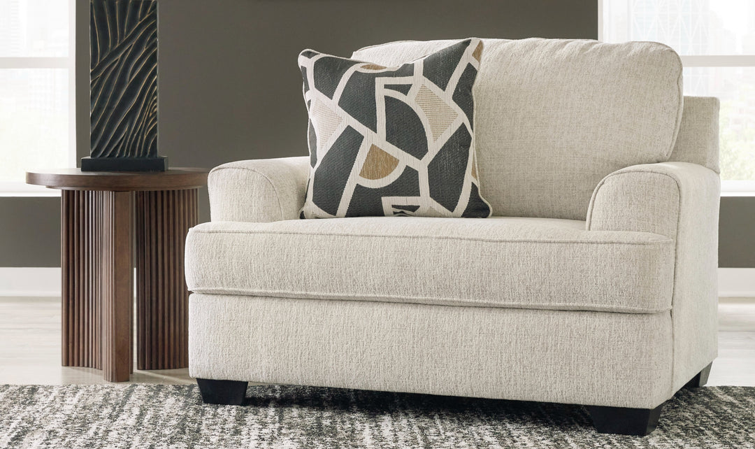 Modern Heritage Heartcort Fabric Beige Chair with Single Pillow-Jenifer Furniture