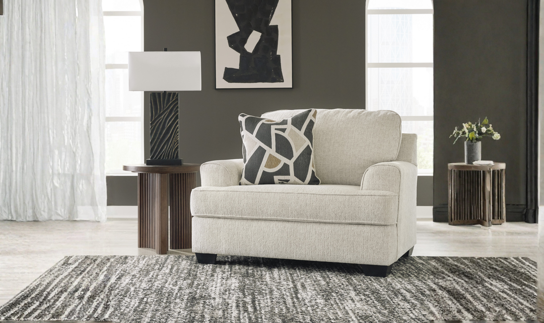 Modern Heritage Heartcort Fabric Living Room Set in Quartz-Jennifer Furniture
