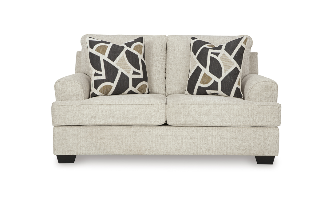 Modern Heritage Heartcort Fabric Living Room Set in Quartz-Jennifer Furniture