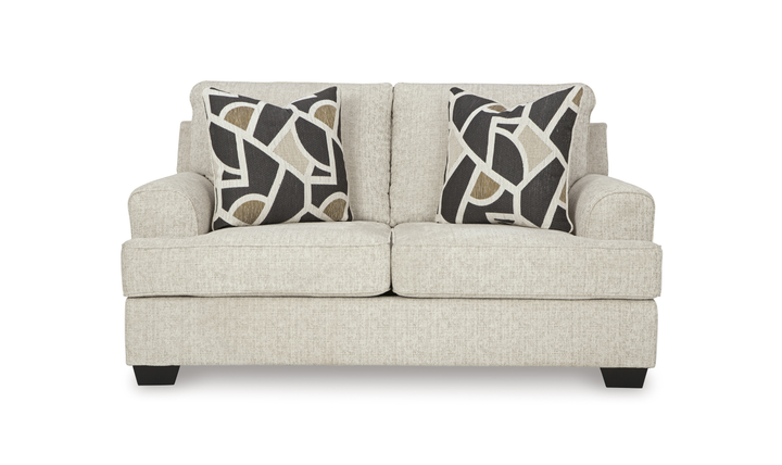 Modern Heritage Heartcort Fabric Living Room Set in Quartz-Jennifer Furniture
