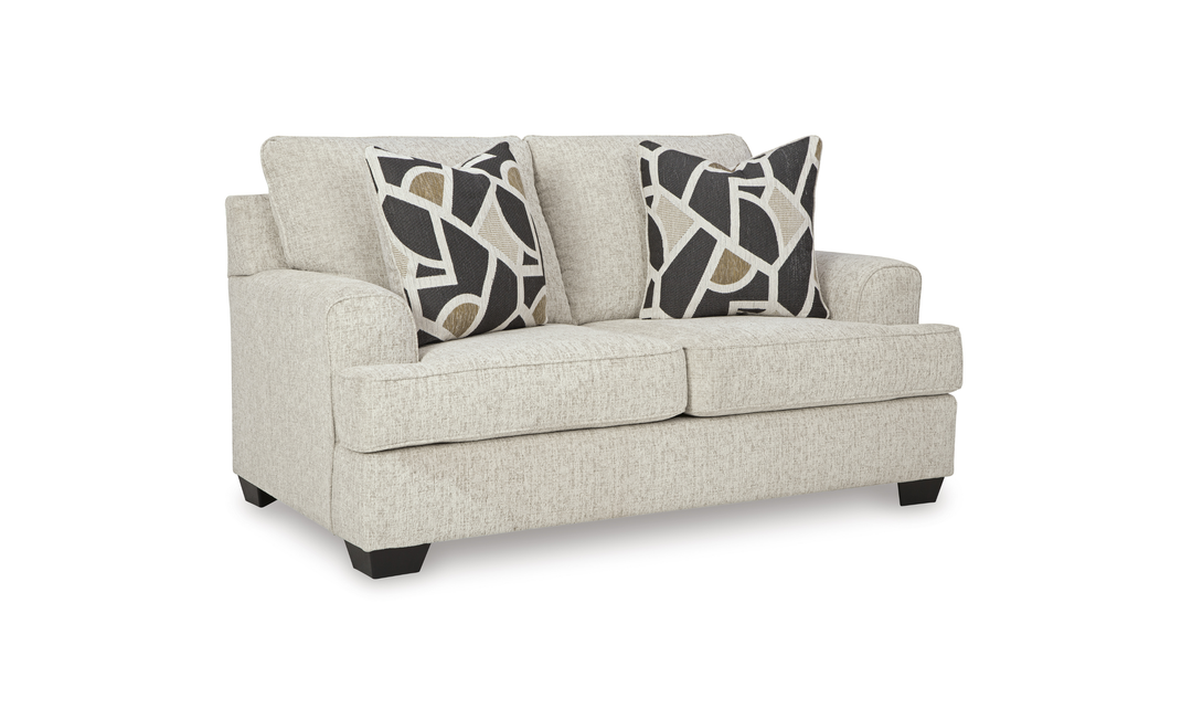 Modern Heritage Heartcort Fabric Living Room Set in Quartz-Jennifer Furniture