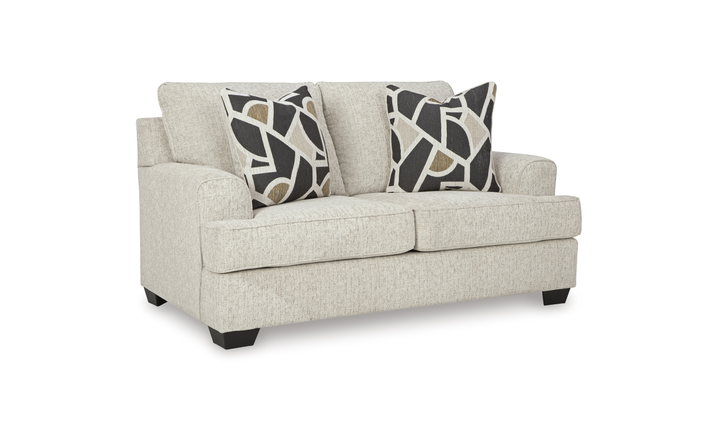 Modern Heritage Heartcort Fabric Living Room Set in Quartz-Jennifer Furniture