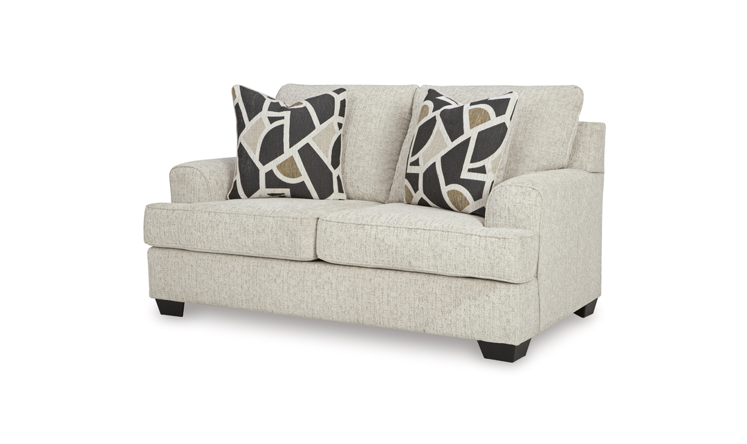 Modern Heritage Heartcort Fabric Living Room Set in Quartz-Jennifer Furniture