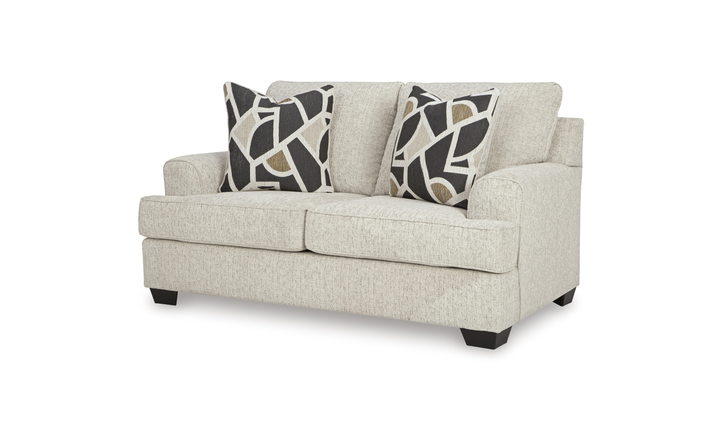 Modern Heritage Heartcort Fabric Living Room Set in Quartz-Jennifer Furniture