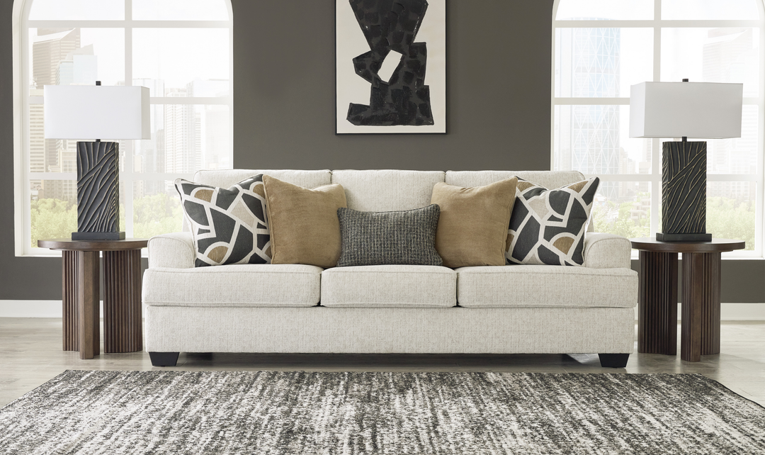 Modern Heritage Heartcort Fabric Living Room Set in Quartz-Jennifer Furniture