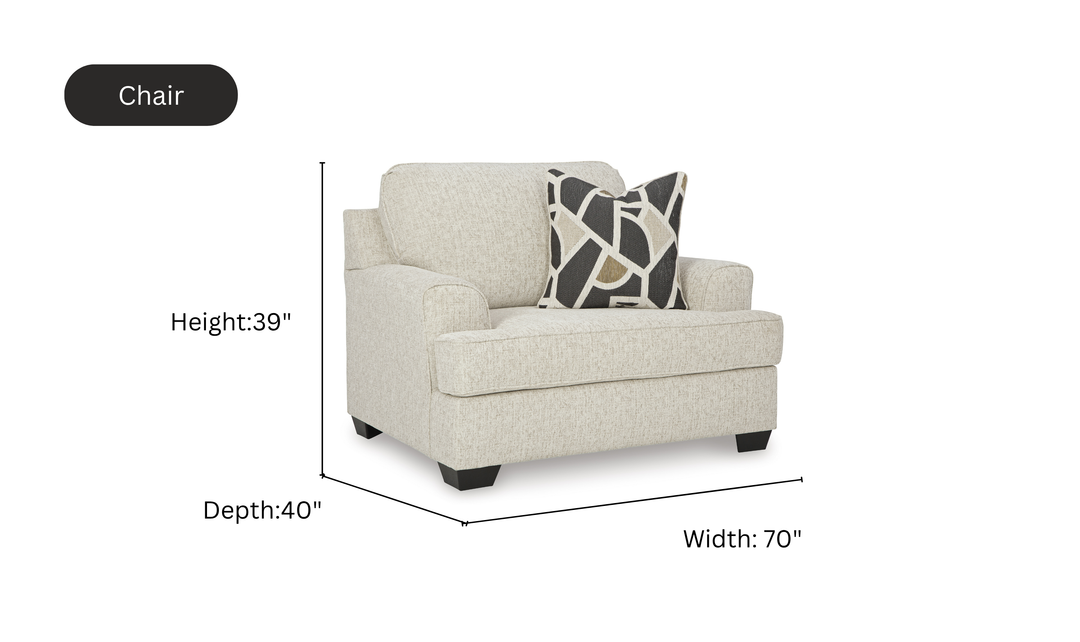 Modern Heritage Heartcort Fabric Living Room Set in Quartz-Jennifer Furniture