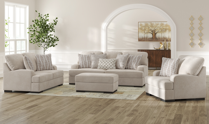 Modern Heritage High Profile Fabric Living Room Set