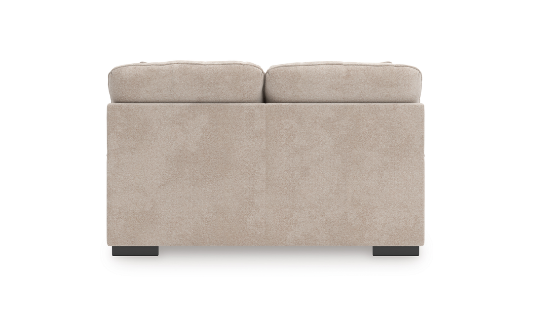Modern Heritage High Profile Fabric Loveseat with Reversible Cushions