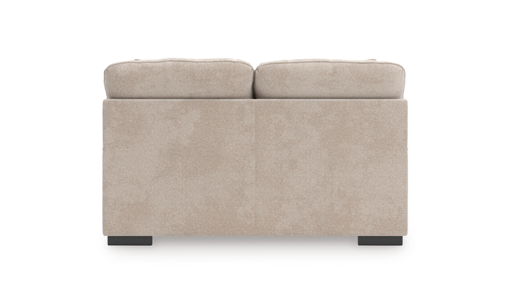 Modern Heritage High Profile Fabric Loveseat with Reversible Cushions