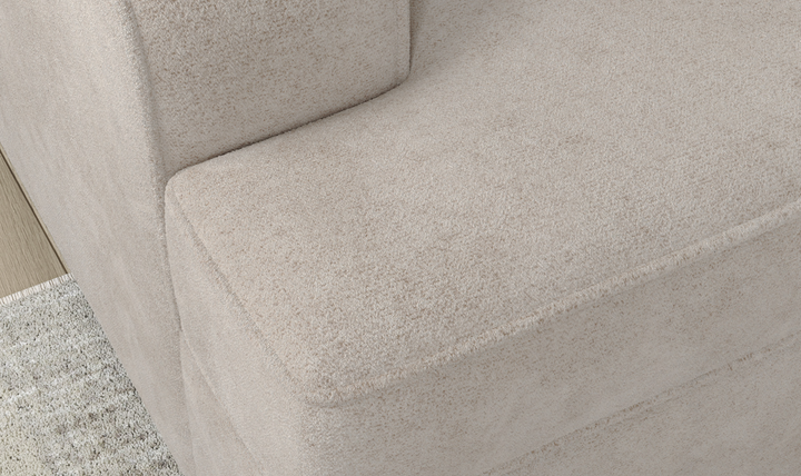 Modern Heritage High Profile Fabric Loveseat with Reversible Cushions