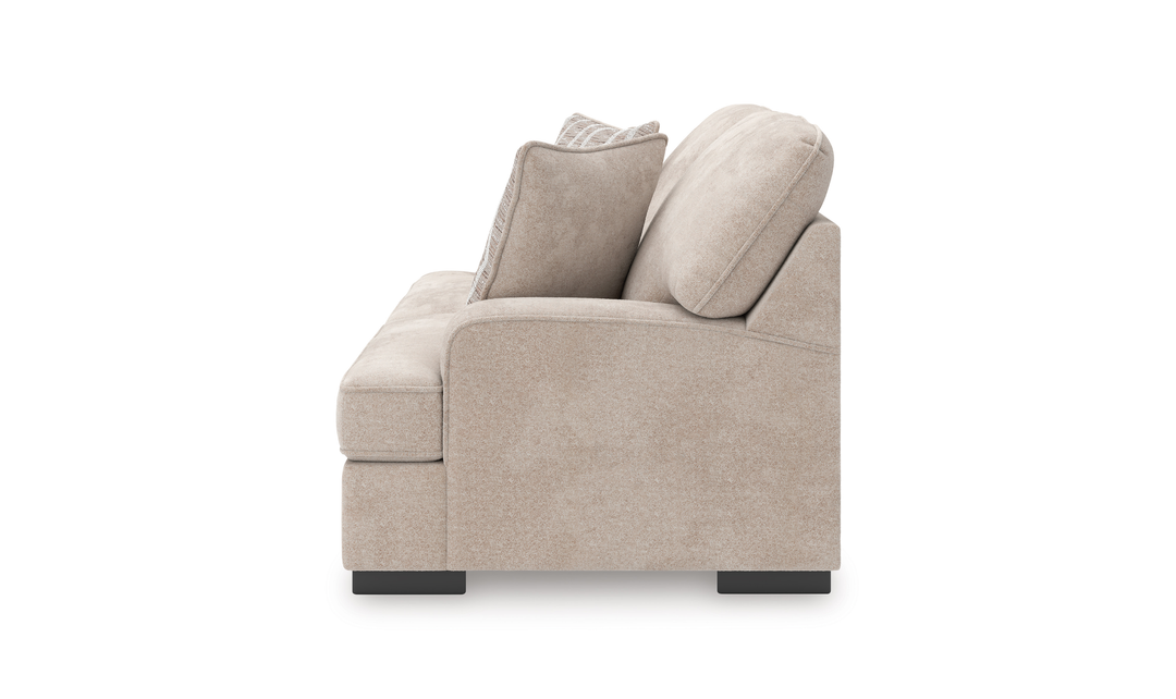 Modern Heritage High Profile Fabric Loveseat with Reversible Cushions