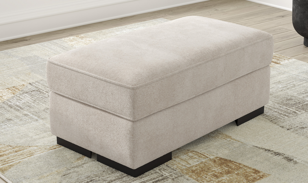 Modern Heritage High Profile Fabric Ottoman in Rectangle