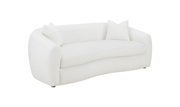 Modern Heritage Isabella Faux Sheepskin Fabric 3-Seater Sofa-jennifer Furniture