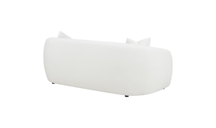 Modern Heritage Isabella Fabric Loveseat with Plush Bench Seat