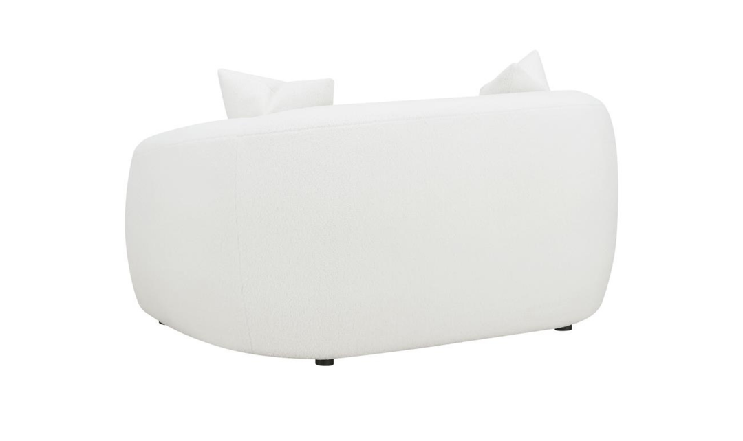 Modern Heritage Isabella Fabric Loveseat with Plush Bench Seat