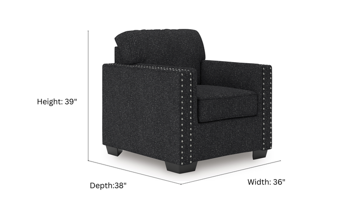 Modern Heritage Jasmine Peaks Chair with Ambient LED Base Lighting