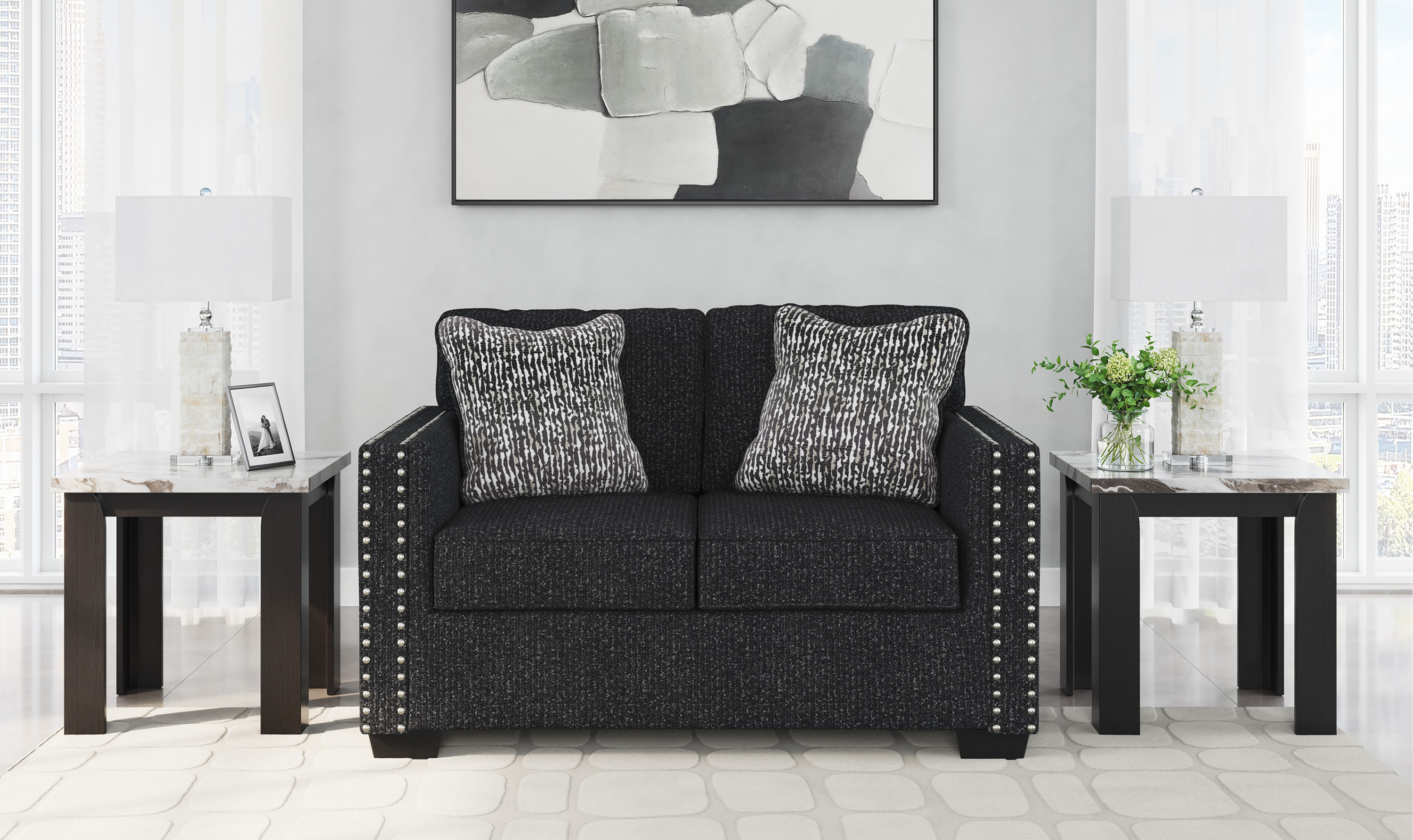 Modern Heritage Jasmine Peaks Living Room Set - Jennifer Furniture